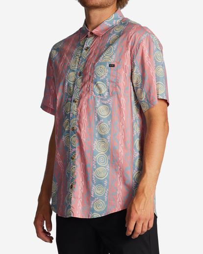 1 Sundays Short Sleeve Shirt Red ABYWT00234 Billabong