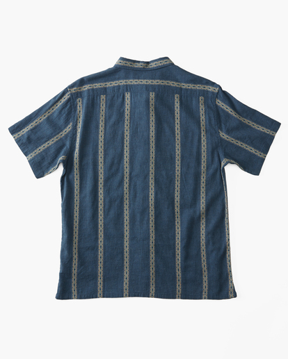 5 Sundays Jacquard Short Sleeve Shirt Blue ABYWT00235 Billabong