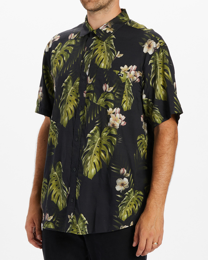 1 Kamea Sundays Short Sleeve Shirt Green ABYWT00236 Billabong