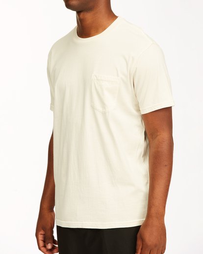 3 Essential Pocket Wave Washed T-Shirt White ABYZT00656 Billabong