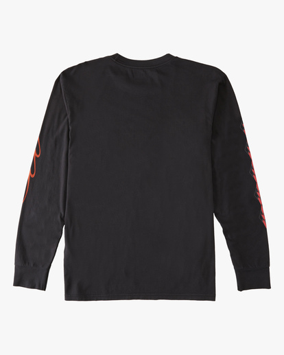 6 D Bah Wave Washed Long Sleeve T-Shirt Black ABYZT00913 Billabong