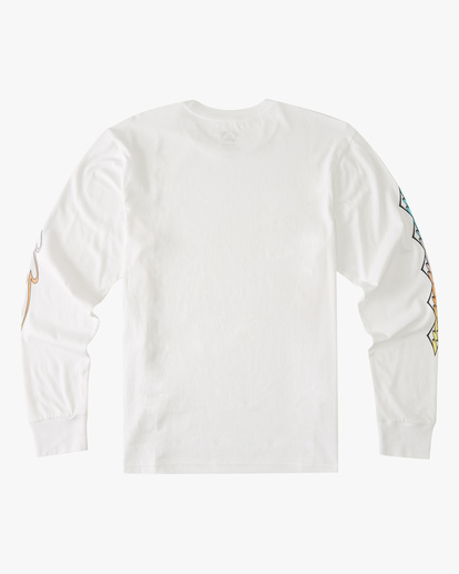 7 D Bah Wave Washed Long Sleeve T-Shirt White ABYZT00913 Billabong