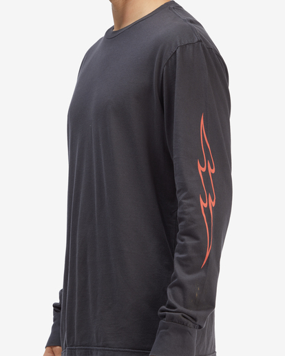 4 D Bah Wave Washed Long Sleeve T-Shirt Black ABYZT00913 Billabong