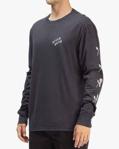 3 Peace Wave Washed Long Sleeve T-Shirt Black ABYZT00917 Billabong