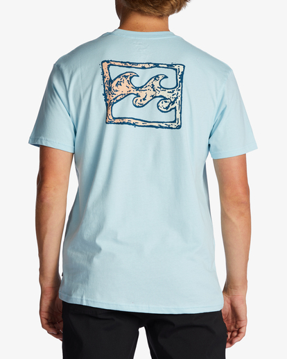 3 Crayon Wave Short Sleeve T-Shirt Blue ABYZT01061 Billabong