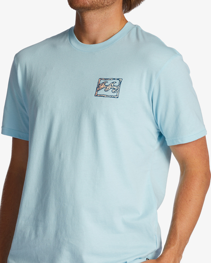 4 Crayon Wave Short Sleeve T-Shirt Blue ABYZT01061 Billabong