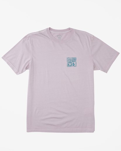 6 Synergy Wave Washed Short Sleeve T-Shirt Purple ABYZT01083 Billabong