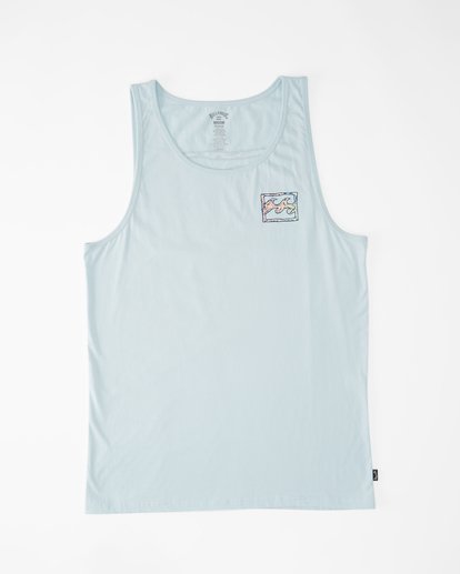 4 Crayon Wave Tank Top Blue ABYZT01096 Billabong
