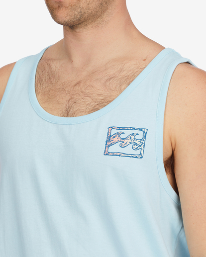 3 Crayon Wave Tank Top Blue ABYZT01096 Billabong