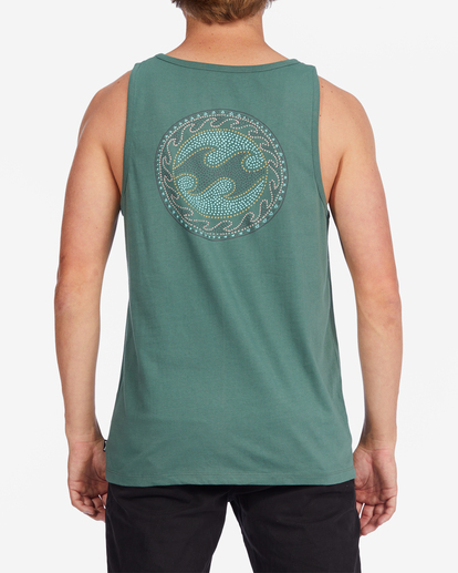 2 Crayon Wave Tank Top Blue ABYZT01096 Billabong