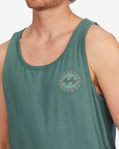 3 Crayon Wave Tank Top Blue ABYZT01096 Billabong