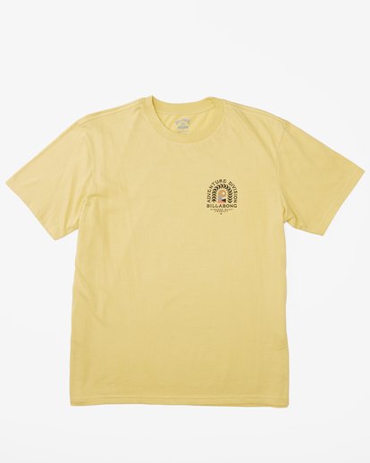 6 A/Div Ingress Organic Short Sleeve T-Shirt Yellow ABYZT01141 Billabong