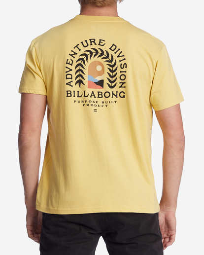 4 A/Div Ingress Organic Short Sleeve T-Shirt Yellow ABYZT01141 Billabong