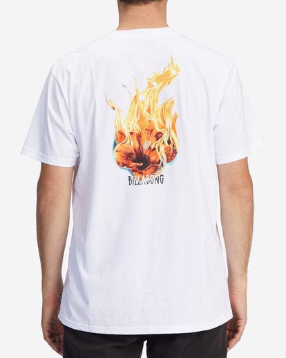2 Kamea Burn Short Sleeve T-Shirt White ABYZT01251 Billabong