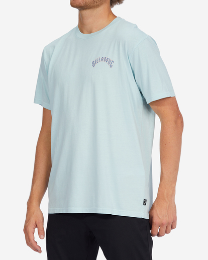 3 Arch Wave Washed Short Sleeve T-Shirt Blue ABYZT01291 Billabong