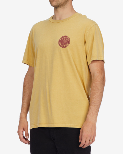 2 Trademark Wave Washed Short Sleeve T-Shirt Yellow ABYZT01294 Billabong