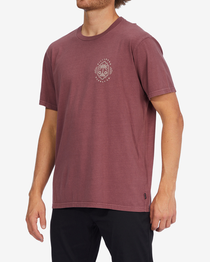 2 Light Wave Washed Short Sleeve T-Shirt Red ABYZT01296 Billabong