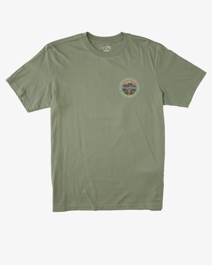 5 A/Div Rockies Organic Short Sleeve T-Shirt Green ABYZT01318 Billabong