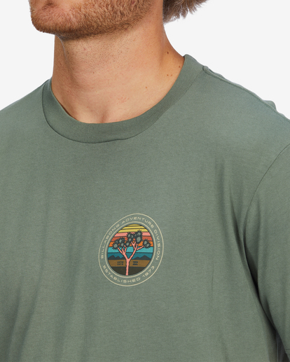 4 A/Div Rockies Organic Short Sleeve T-Shirt Green ABYZT01318 Billabong