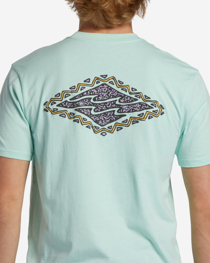 3 Crayon Wave Short Sleeve T-Shirt Green ABYZT01568 Billabong