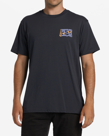 0 Crayon Wave Short Sleeve T-Shirt Black ABYZT01568 Billabong