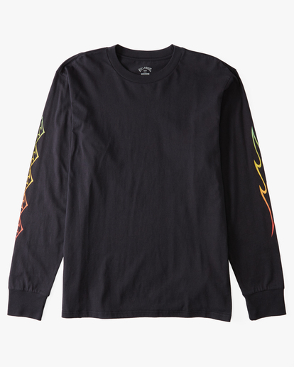4 D Bah Wave Long Sleeve T-Shirt Black ABYZT01587 Billabong