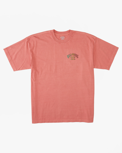 4 Arch Wave Washed Short Sleeve T-Shirt Orange ABYZT01593 Billabong