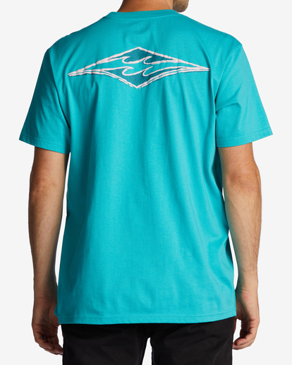 2 Crayon Wave T-Shirt Blue ABYZT01697 Billabong