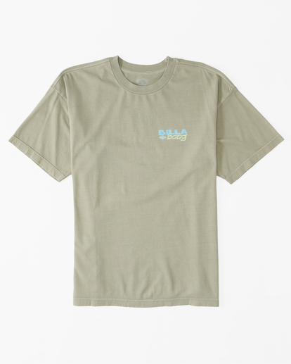 6 Collision OG Short Sleeve Wave Washed T-Shirt Green ABYZT01714 Billabong