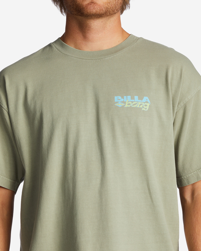 4 Collision OG Short Sleeve Wave Washed T-Shirt Green ABYZT01714 Billabong