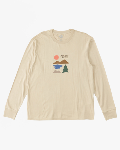 4 A/Div Icons Long Sleeve T-Shirt Beige ABYZT01734 Billabong