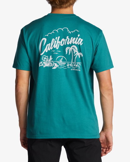 2 CA Greeter T-Shirt Green ABYZT01758 Billabong
