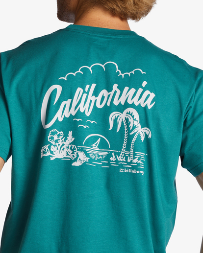 3 CA Greeter T-Shirt Green ABYZT01758 Billabong