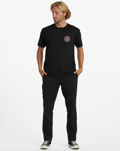 1 Rotor - T-Shirt voor Heren Black ABYZT01863 Billabong