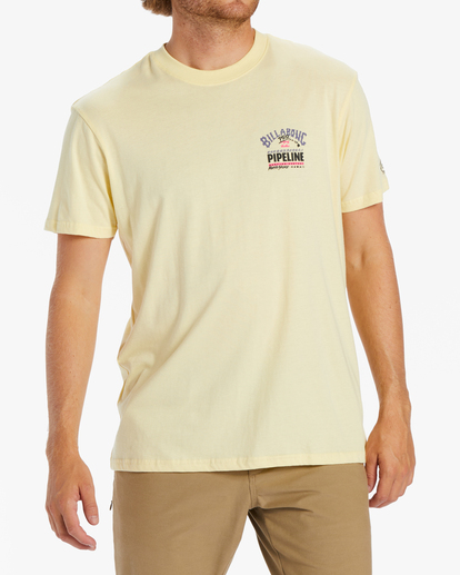 0 Pro Pipeline Short Sleeve T-Shirt Yellow ABYZT01906 Billabong