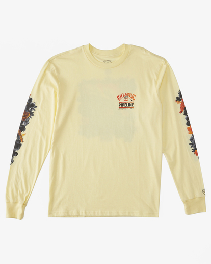 5 Pro Pipeline Floral Long Sleeve T-Shirt Yellow ABYZT01909 Billabong