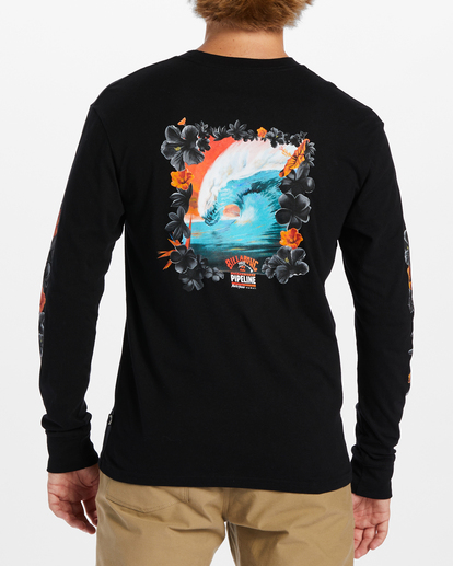2 Pipeline Floral - Longsleeve für Männer Schwarz ABYZT01909 Billabong