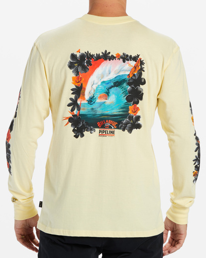 2 Pro Pipeline Floral Long Sleeve T-Shirt Yellow ABYZT01909 Billabong