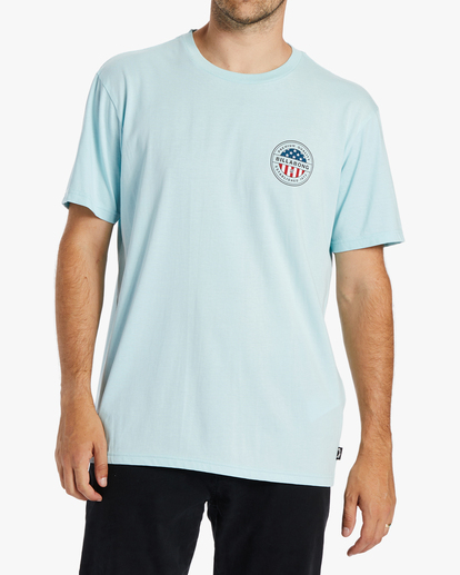 0 American Rotor T-Shirt Blue ABYZT01934 Billabong