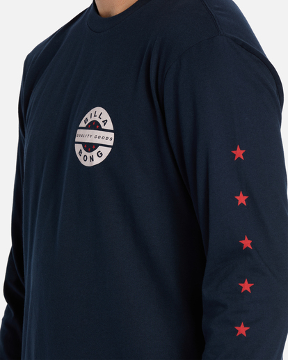 3 Vintage Rotor Long Sleeve T-Shirt Blue ABYZT01939 Billabong