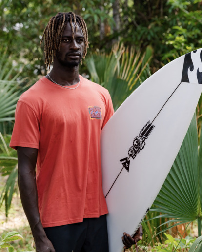 0 Crayon Wave T-Shirt Orange ABYZT01946 Billabong