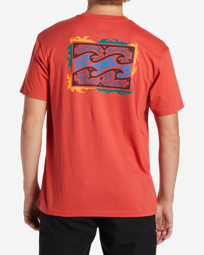 3 Crayon Wave T-Shirt Orange ABYZT01946 Billabong