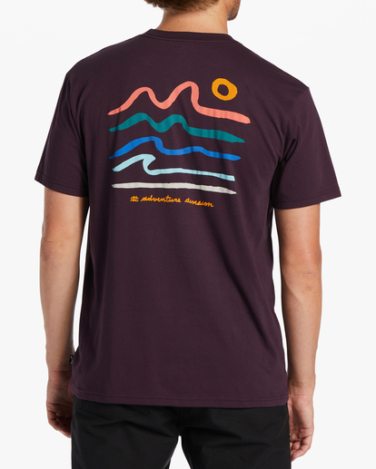 2 Peak T-Shirt Purple ABYZT01962 Billabong