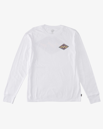 6 Crayon Wave - Maglietta a Maniche Lunghe da Uomo White ABYZT01981 Billabong