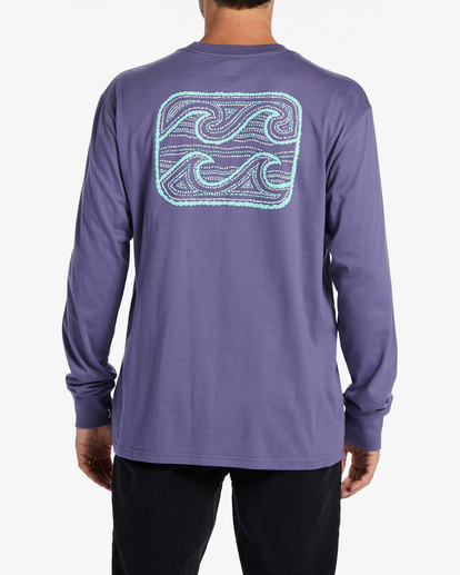 2 Crayon Wave - Camisola de manga comprida para Homem Roxo ABYZT01981 Billabong