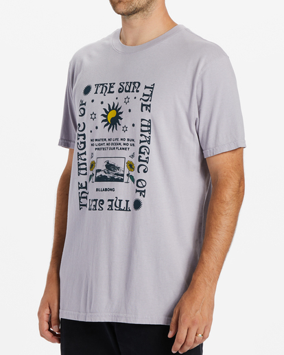 1 Magic Sun Short Sleeve T-Shirt Grey ABYZT02028 Billabong