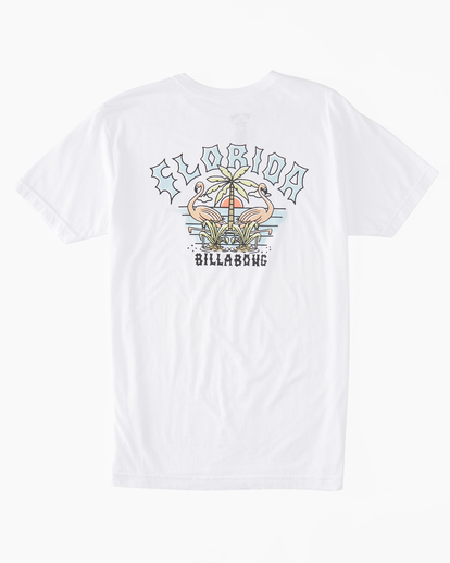 0 Flamingo Arch T-Shirt White ABYZT02036 Billabong
