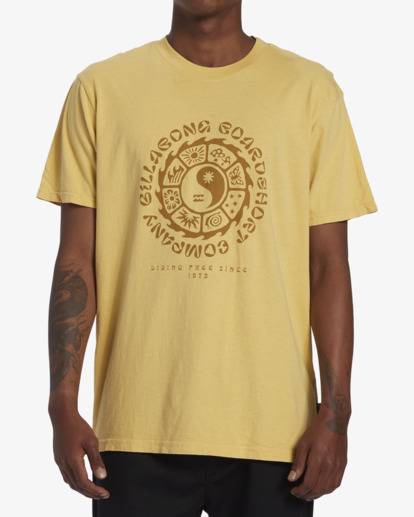 0 Connection Short Sleeve T-Shirt Yellow ABYZT02047 Billabong