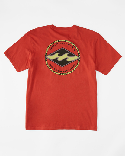 4 Rotor Diamond Short Sleeve T-Shirt Orange ABYZT02200 Billabong