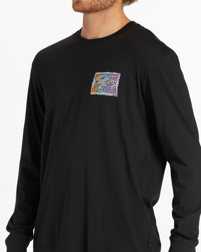 4 Crayon Wave - Long Sleeve T-Shirt for Men Black ABYZT02205 Billabong